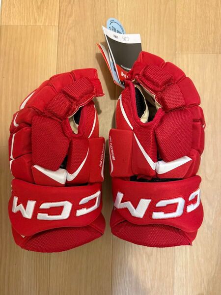 CCM FT6PRO 14インチ 新品未使用 赤 アイスホッケーグローブ