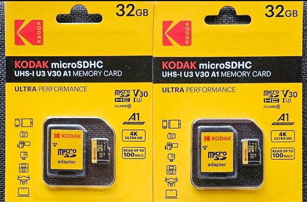 KODAK microSDHC 32GB 2個セット クーポンで500円引き