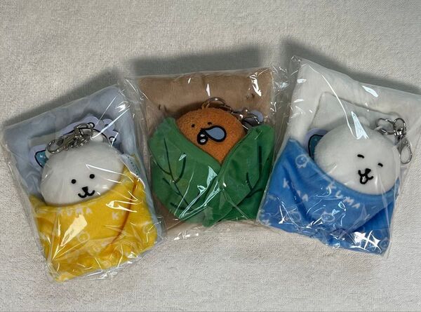 ナガノキャラクターズ パスケース おふとんぬいぐるみリールパスケース ナガノのくま もぐらコロッケ