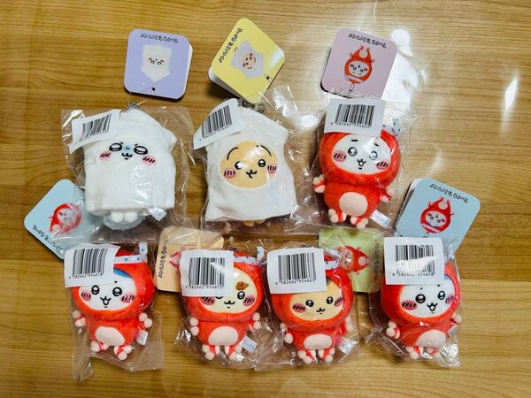 ちいかわ たこイカくじ D賞 たこイカマスコット 全6種コンプリートセット ハチワレ うさぎ モモンガ くりまんじゅう