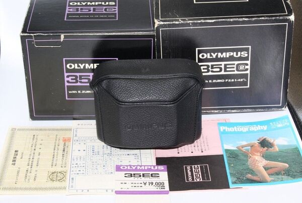 【空箱ケースのみ】OLYMPUS オリンパス 35 EC 元箱、カメラケース、プライスカードのみ 本体なし