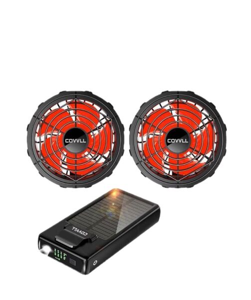 空調服ファン。ソーラー充電バッテリー28V 30000mAh。新品未使用。災害時にはソーラー充電バッテリーが役に立ちます。