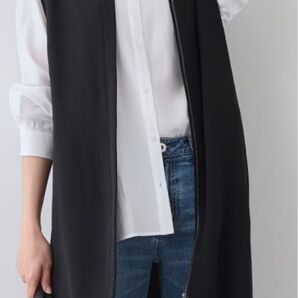 INDIVIインディヴィ ロングジレジャケット ブラック 新品未使用タグ付き