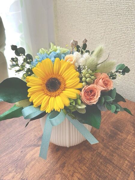 **..summer garden..*°..夏色アレンジ プリザーブドフラワー お花の贈り物