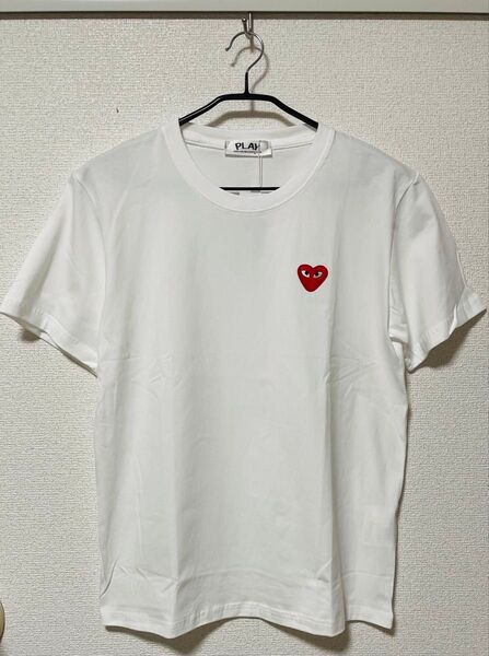 プレイコムデギャルソン Tシャツ 白 赤いハート