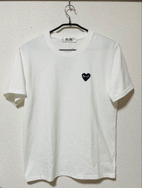 プレイコムデギャルソン Tシャツ 白 黒ハート