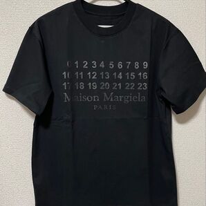 Maison Margiela メゾンマルジェラ 数字 Tシャツ ブラック半袖