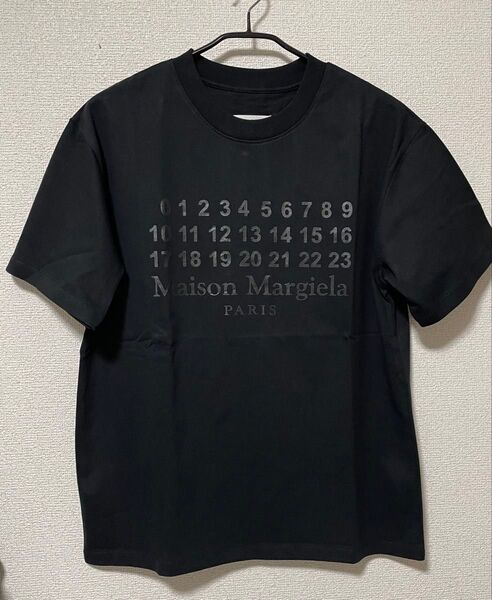 Maison Margiela メゾンマルジェラ 数字 Tシャツ ブラック半袖