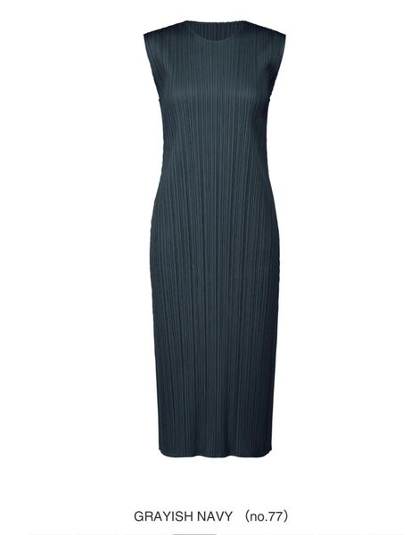プリーツプリーズ マンスリー APRIL ワンピース NAVY サイズ3 PLEATS PLEASE