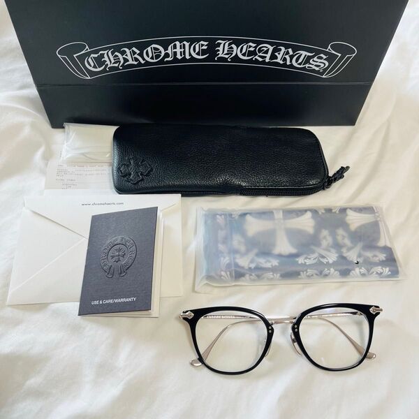 クロムハーツ shagass 眼鏡 51-21 インボイス有 新品 確実正規品 chromehearts アイウェア シルバー