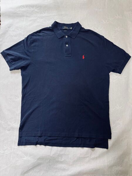 ポロラルフローレン classic fit ポロシャツ ネイビー XL