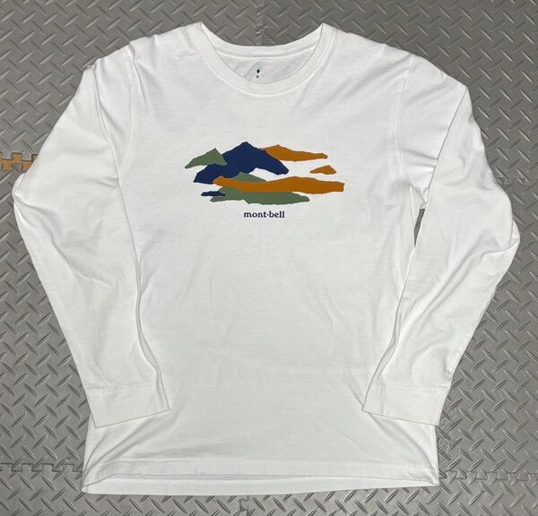 mont-bell モンベル ロンT 長袖Tシャツ メンズS ホワイト