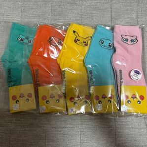 【韓国限定】 ポケモン靴下5足セット 3才〜10歳まで