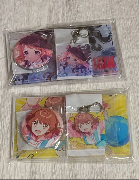 学園アイドルマスター 花海咲季 花海佑芽 誕生日記念セット アクリルパネル アクリルキーホルダー 缶バッジ 初星学園 学マス