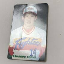 FP【当時もの】カルビー 野球　カード　1991年　No.16 酒井光次郎　日本ハムファイターズ プロ野球チップス_画像2