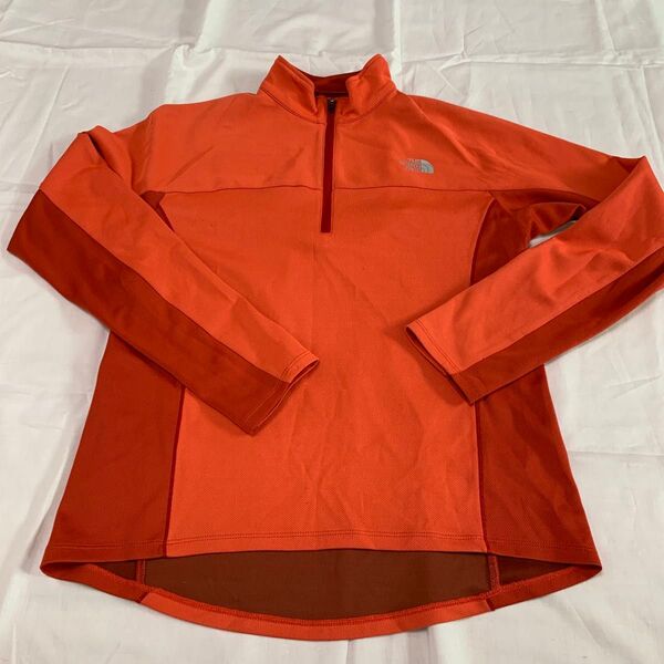 THE NORTH FACE ハーフジップシャツ オレンジ Lサイズ