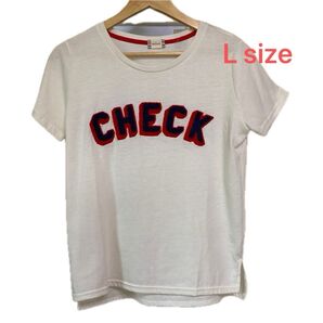 半袖 ホワイト Tシャツ トップス L size