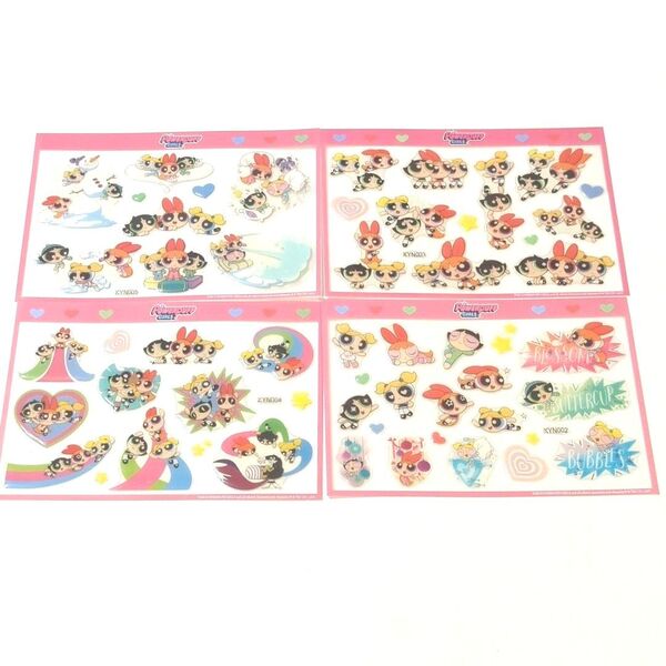 パワーパフガールズ ぷっくりシール ステッカー ブロッサム バブルス バターカップ