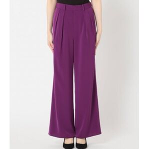 Plage 日本製 Tuck Relax パンツ 38 プラージュ パープル タック リラックス ワイド