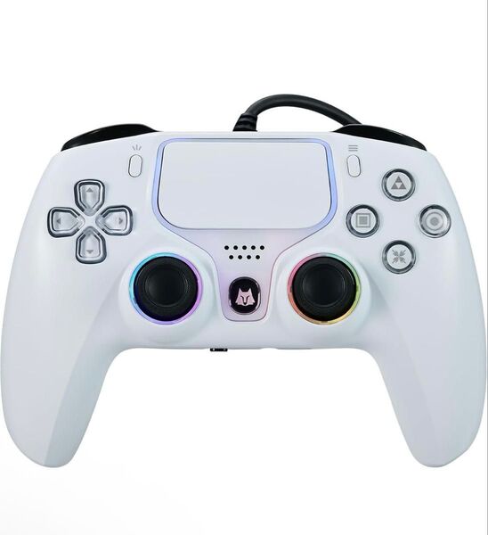 NBCP PS5 PS4 PS3 有線PS5コントローラー 1200mAhバッテリー、ホール効果トリガー