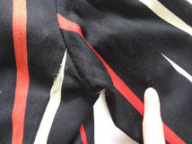 ビンテージ 希少 40S イギリス 英国 ケンブリッジ スクール ジャケット レア 黒 ブラック カラー 赤 白 ストライプ ワッペン パッチ レッド_画像9