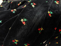 ビンテージ GRANNY TAKES A TRIP 60S イギリス 英国 黒 ブラック ベロア 刺繍 ジャケット 音楽 ミュージシャン ロック イーストウエスト _画像6