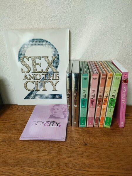 sex and the city dvd 1-6 と 映画 satc セックスアンドザシティー パンフレット レターセット