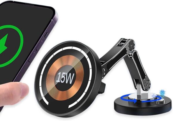 車載ホルダー スマホホルダー マグネット 車載スマホホルダー マグネットワイヤレス車載充電器 16個N52磁石 安定性拔群