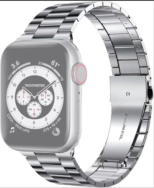 コンパチブル Apple watch バンド,アップルウォッチ バンド コンパチブ 45mm/44mm/42mm シルバー