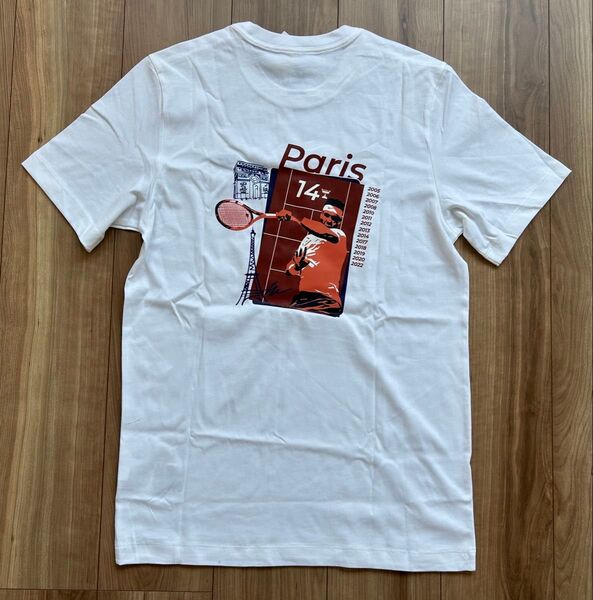 【日本未発売】ナイキ ナダル 全仏14勝記念限定Tシャツ ラファナダルアカデミー US:S(日本M相当)