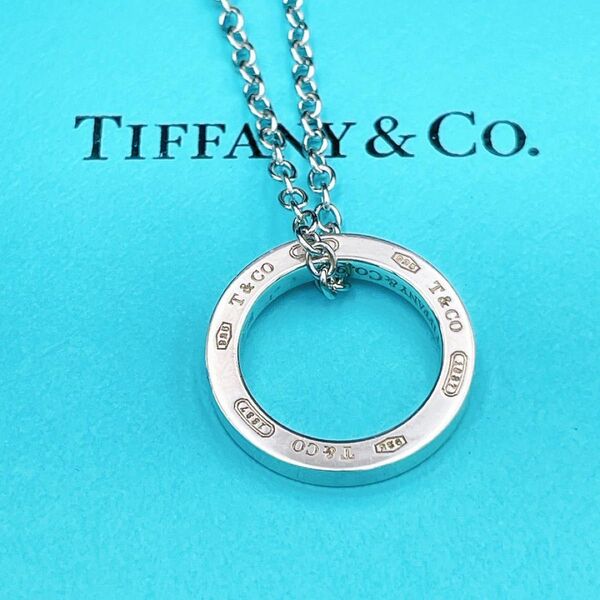 ◇ティファニー◇Tiffany&Co. 1837 サークル ネックレス ペンダント チャーム Ag925 ブランド