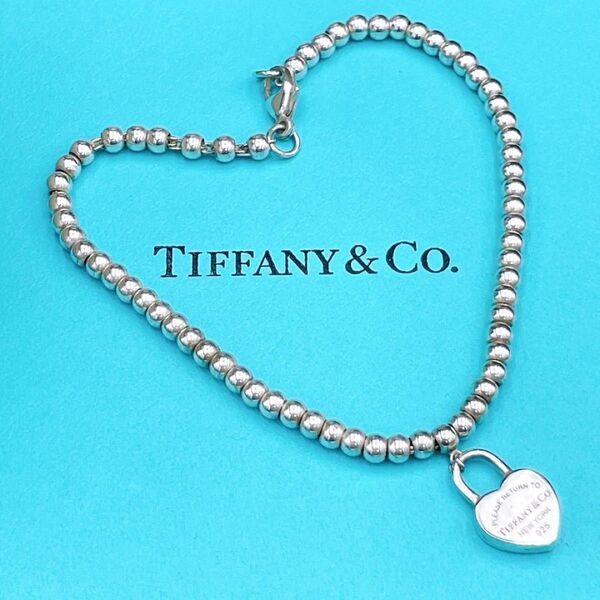 ◇ティファニー◇Tiffany&Co. リターントゥティファニー ハート カデナモチーフ ビーズ ブレスレット ボールチェーン