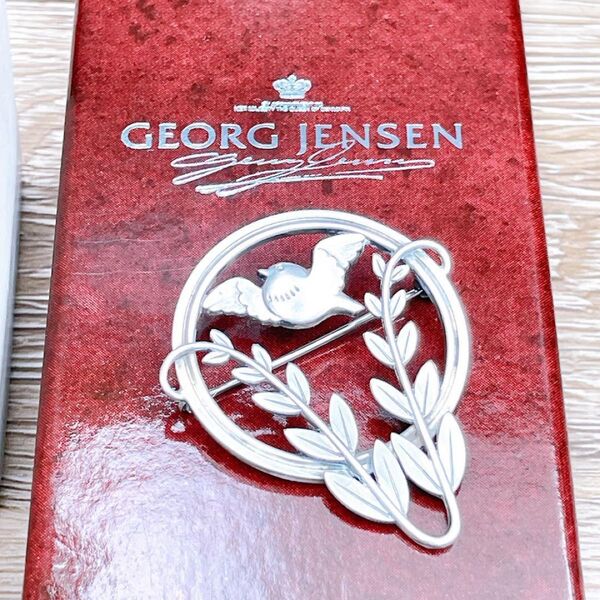 ◇ジョージジェンセン◇GEORG JENSEN 258 ブローチ 麦と小鳥 バード Ag925 シルバー ブローチ ブランド