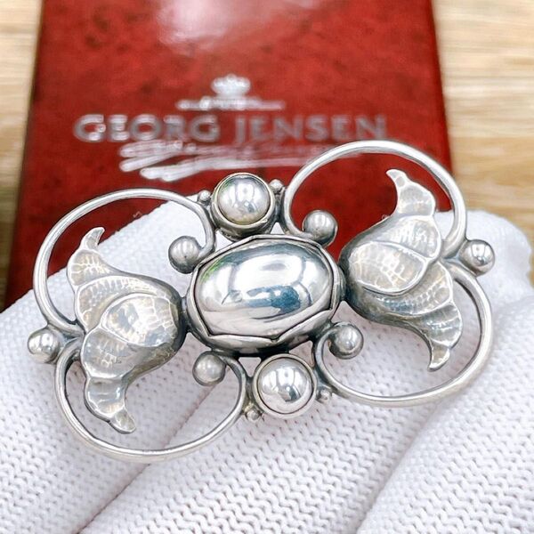 ◇ジョージジェンセン◇GEORG JENSEN 236A ブローチ フラワーモチーフ Ag925 シルバー ブランド