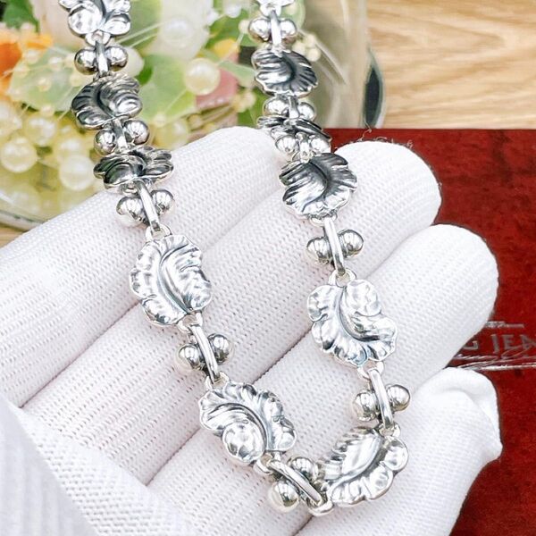 ◇ジョージジェンセン◇新品仕上済 GEORG JENSEN 96A ムーンライトグレープ ネックレス Ag925 ぶどう ブドウ