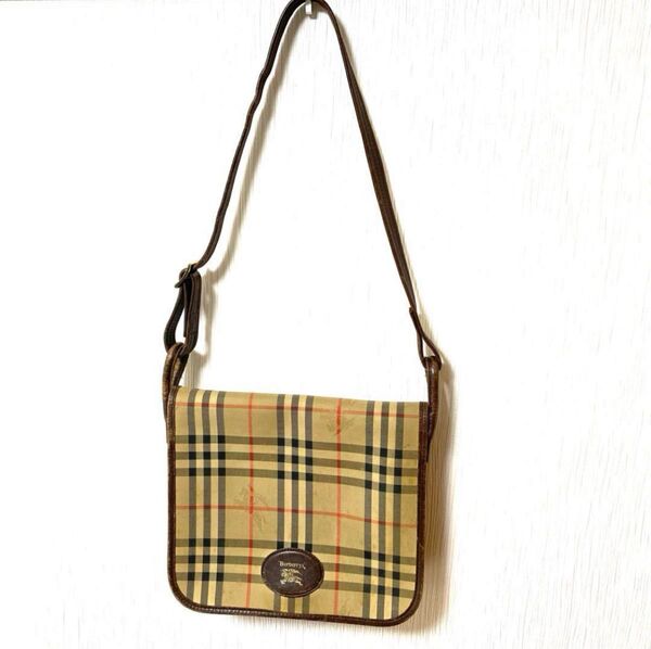 鑑定済み正規品 Burberry ヴィンテージ ショルダーバッグ ノバチェック バーバリー 斜め掛け