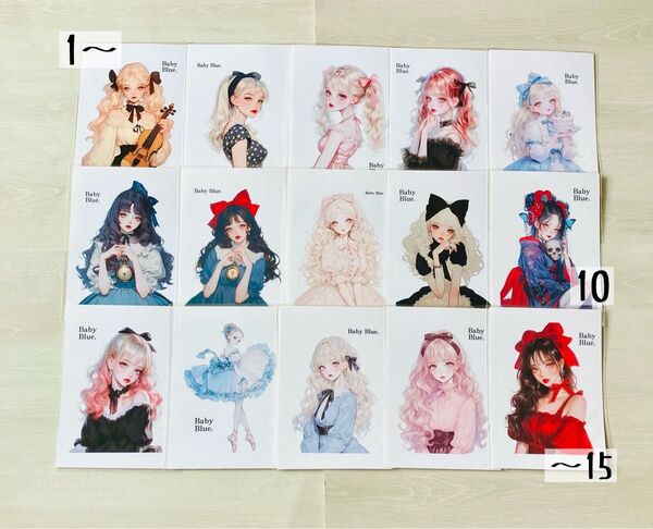 バラ売り可 人物ステッカー 1枚95円 Baby Blue.様 ②