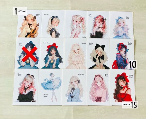 バラ売り可 人物ステッカー 1枚95円 Baby Blue.様 ②