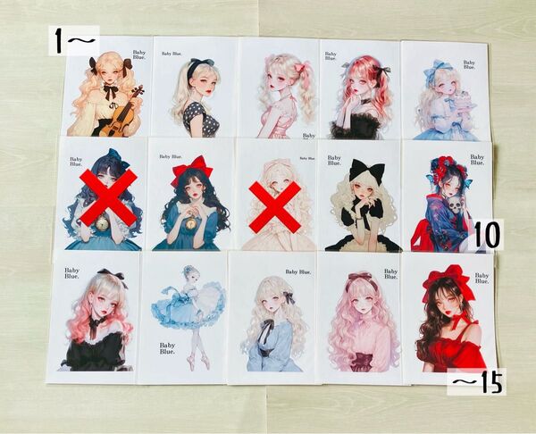 バラ売り可 人物ステッカー 1枚95円 Baby Blue.様 ②