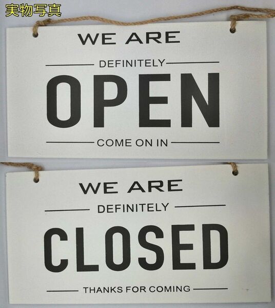 オープン 看板 OPEN CLOSED 開店 閉店 店舗 インテリア 木製