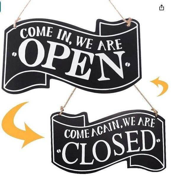オープン 看板 OPEN CLOSED 開店 閉店 店舗 インテリア 木製