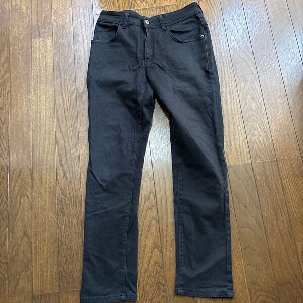 c十七パンツ ブラック 黒 ストレッチ素材 スキニー メンズ レディース