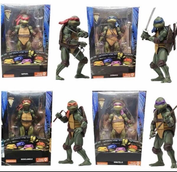 NECA ネカ ミュータントニンジャタートルズ アクションフィギュア 4体