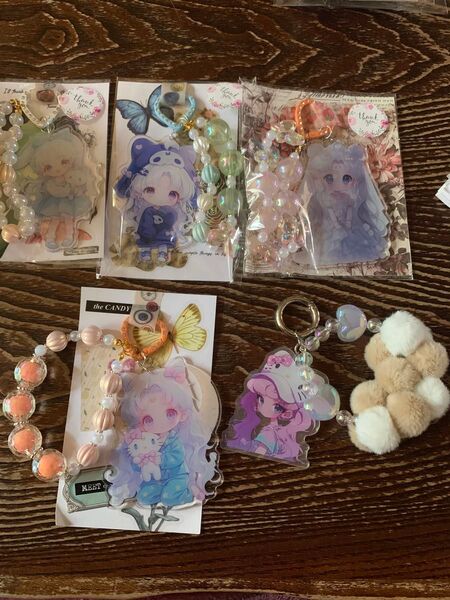 アクリルキーホルダー5個セット