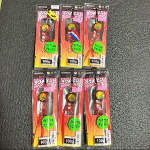 シマノ 炎月 ラクチェンバクバク 100g レッドゴールド タイラバセット