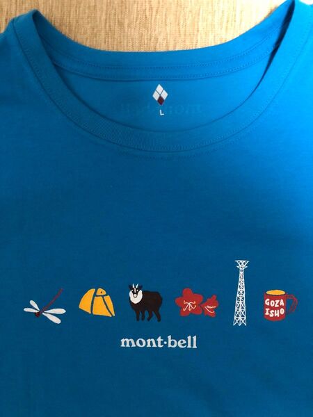 mont-bell モンベル ご当地Tシャツ 三重 御在所 半袖 ブルー
