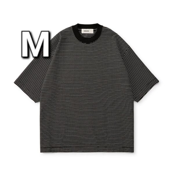 everyone border short sleeve tee shirt M (BLACK)