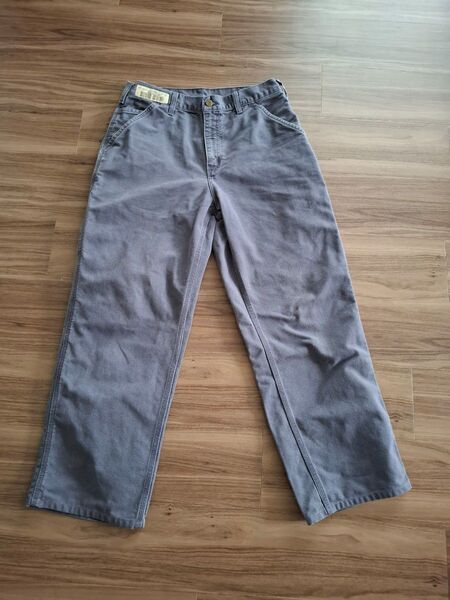 carhartt カーハート シングルニー グレー フェード 希少 ペインターパンツ