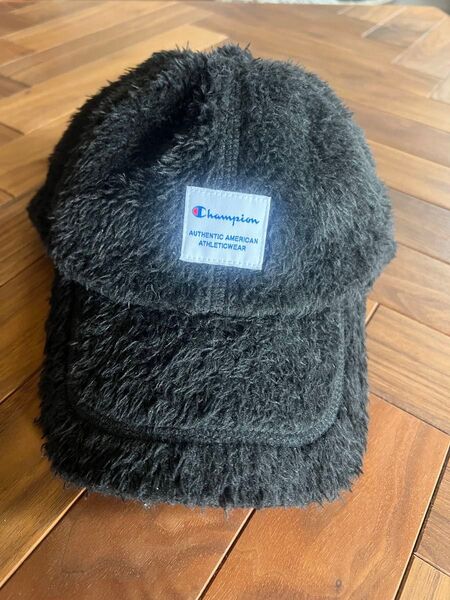 Champion モコモコ キャップ ブラック 帽子