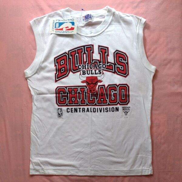 NBA Chicago Bulls/シカゴ ブルズ ノースリーブ 150 キッズ 子供服 白 綿100 日本製 タグ付き未使用